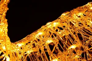Nexos 5951 Vianočná LED dekorácia - sob - 100 cm, teple biela