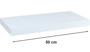 STILISTA VOLATO 31041 Nástenná polica - biela 50 cm