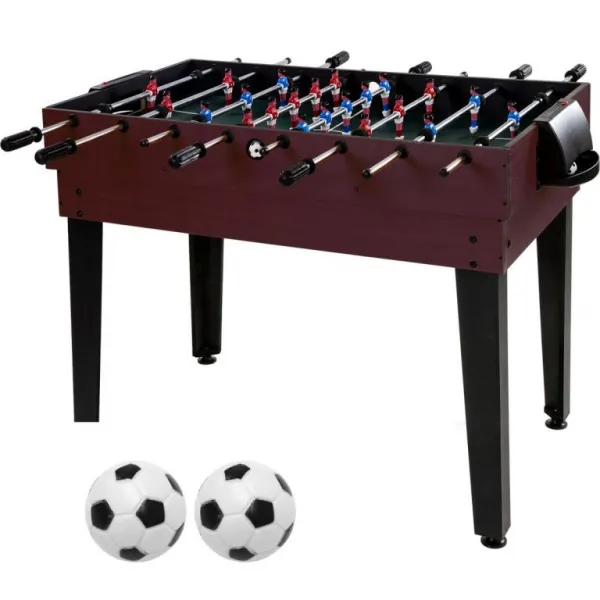 GAMESPLANET® 40544 Multifunkčný herný stôl 15 v 1 - tmavo hnedý