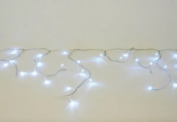 Nexos 1160 Vianočný svetelný dážď 144 LED studená biela - 5 m
