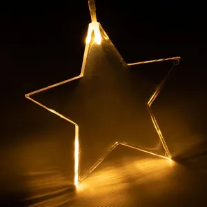 Nexos 86336 Svetelný záves Hviezdy, 8 LED, teplo biela