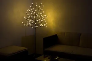 Nexos 39398 LED vianočná dekorácia - Svetelný strom - 96 LED 150 cm