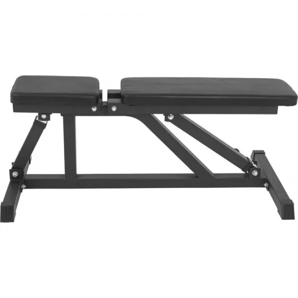 Gorilla Sports Polohovateľná lavička, 119 cm, čierna