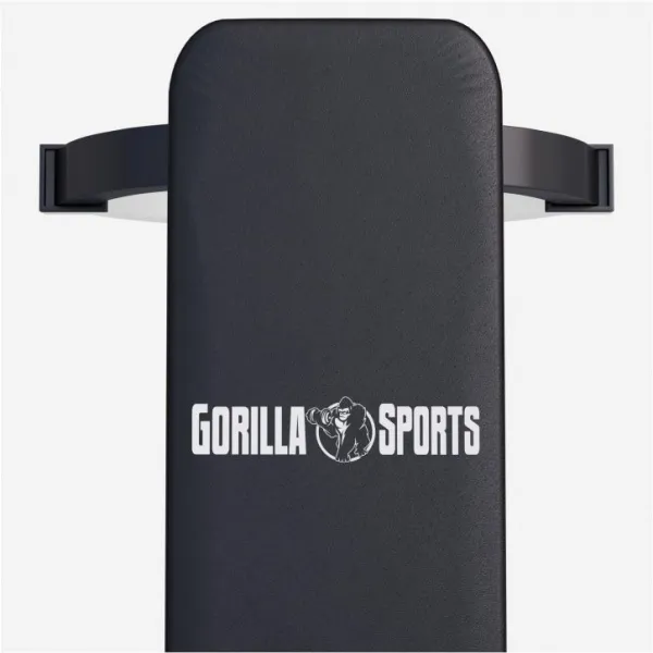 Gorilla Sports Masívna posilňovacia lavica, čierna, 112 x 43 cm