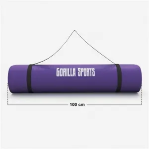 Gorilla Sports Podložka na jogu, 190 x 100 cm, fialová