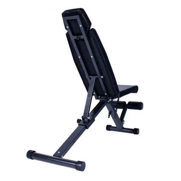 Gorilla Sports Skladacia posilňovacia lavica 145 x 46 cm, čierna