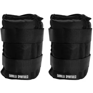 Gorilla Sports Záťažové manžety, čierne, 2 x 3 kg
