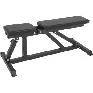 Gorilla Sports Polohovateľná lavička, 119 cm, čierna