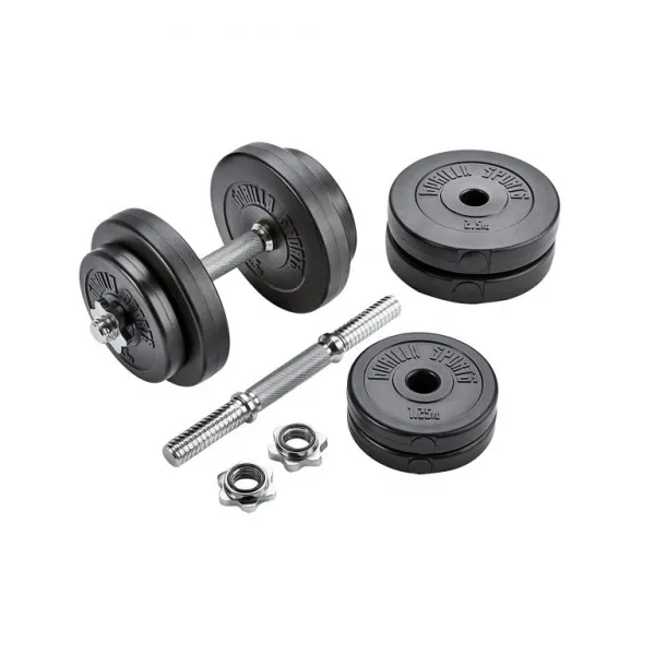 Gorilla Sports Jednoručný činkový nakladací set, 2 x 10 kg
