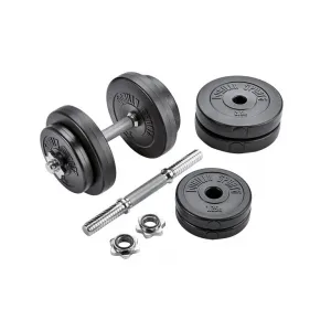 Gorilla Sports Jednoručný činkový nakladací set, 2 x 10 kg