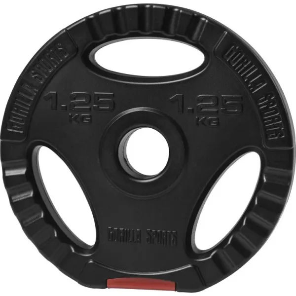 Gorilla Sports Kotúč potiahnutý plastom, výplň cement 1,25 kg