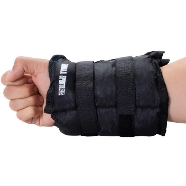 Gorilla Sports Záťažové manžety, čierne, 2 x 2,5 kg