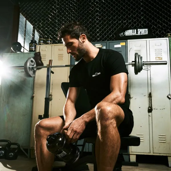 Gorilla Sports Nastaviteľný stojan na dlhú tyč, 190 cm