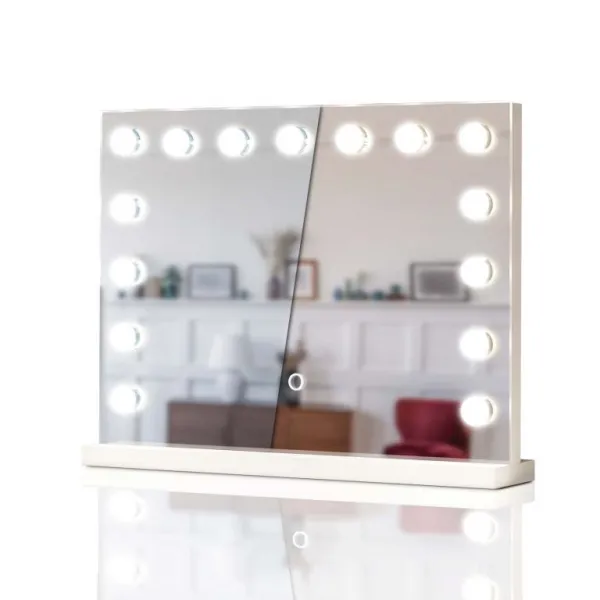 Aquamarin Kúpeľňové LED zrkadlo Hollywood 58 x 43 cm