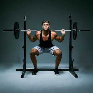 Gorilla Sports Nastaviteľný stojan na dlhú tyč, 190 cm