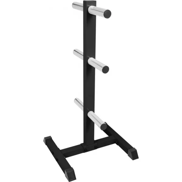 Gorilla Sports Stojan na olympijské kotúče 112 cm, čierny