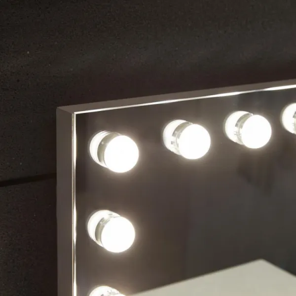 Aquamarin Kúpeľňové LED zrkadlo Hollywood 58 x 43 cm