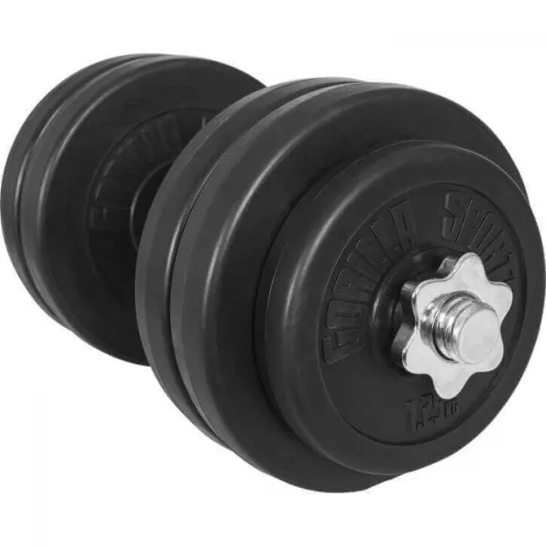 Gorilla Sports Sada činiek s plastovými kotúčmi, 30 kg