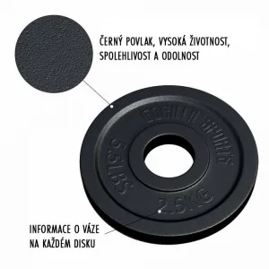 Gorilla Sports Záťažový kotúč 50/51 mm, 2,5 kg