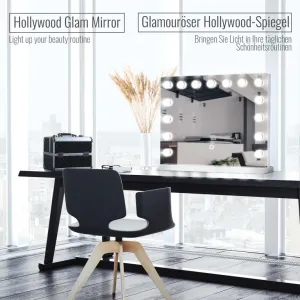 Aquamarin Kúpeľňové LED zrkadlo Hollywood 58 x 43 cm