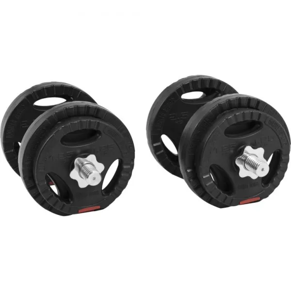 Gorilla Sports Súprava jednoručných činiek, pogumovaná, 20 kg