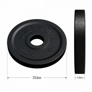 Gorilla Sports Záťažový kotúč 50/51 mm, liatina, 5 kg