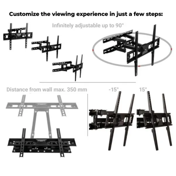 MOUNTY® Nástenný držiak na TV, VESA 600 x 400