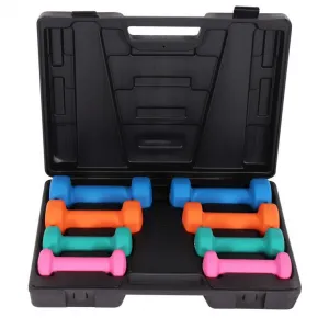 Gorilla Sports Sada posilňovacích činiek v kufri, 10 kg