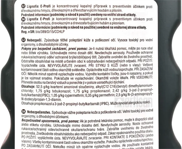 LIGNOFIX E-Profi - vodou riediteľná impregnácia na nové drevo 5 l Hnedá