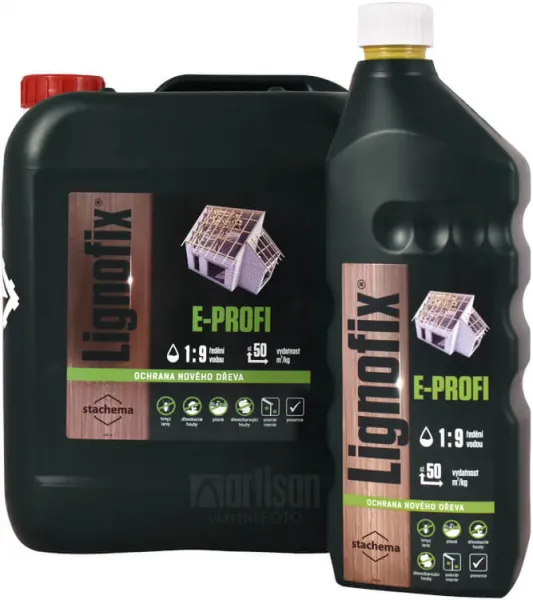 LIGNOFIX E-Profi - vodou riediteľná impregnácia na nové drevo 5 l Hnedá
