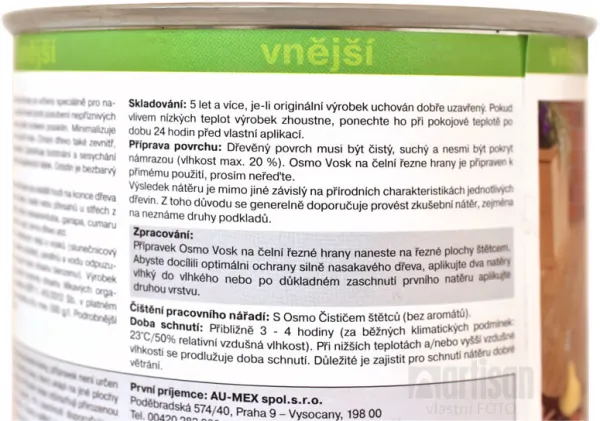 OSMO Vosk na rezné hrany 0.375 l Bezfarebný 5735