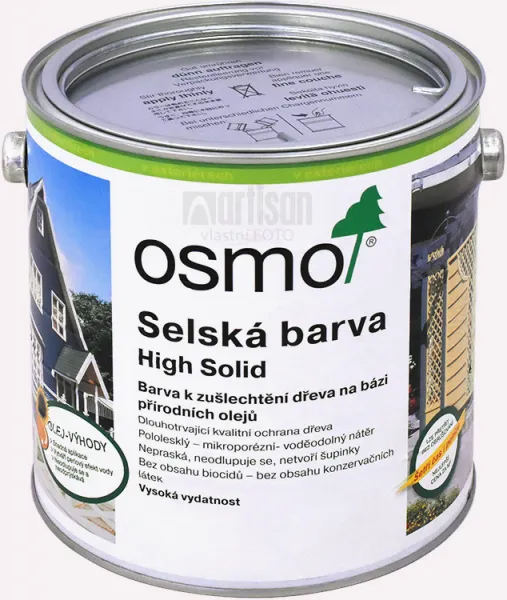 OSMO Sedliacka farba 2.5 l Labrador modrá 2501