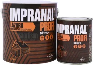 Impranal Profi - silnovrstvová vodou riediteľná lazúra 2.5 l Dub