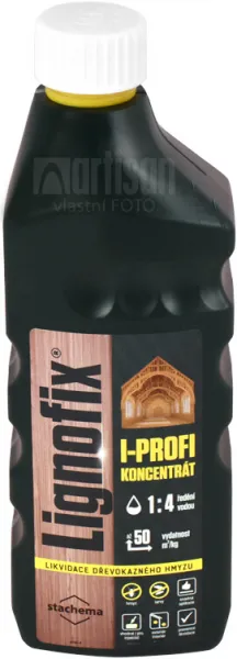 LIGNOFIX I-Profi - vodou riediteľná impregnácia na napadnuté drevo 0.5 l Bezfarebná