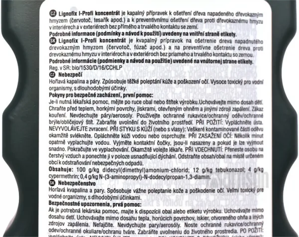 LIGNOFIX I-Profi - vodou riediteľná impregnácia na napadnuté drevo 1 l Zelená