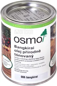 Osmo Terasový olej na BANGKIRAI - prírodný 0,75 l 6 - prírodný
