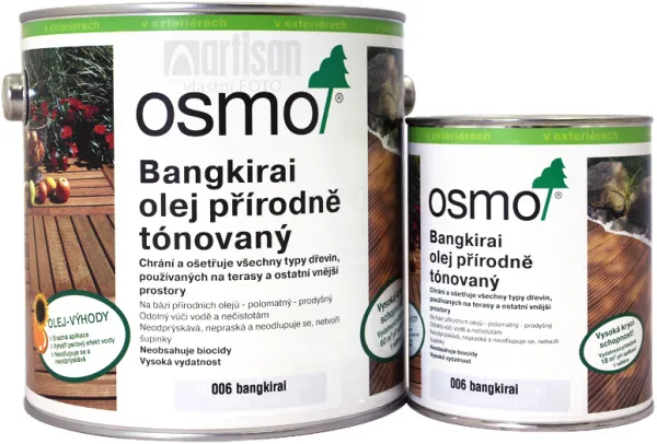 Osmo Terasový olej na BANGKIRAI - prírodný 2,5 l 6 - prírodný
