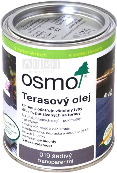 OSMO Terasový olej 0.75 l Sivý 019
