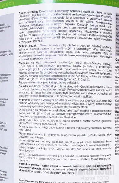 OSMO Terasový olej 0.75 l Sivý 019