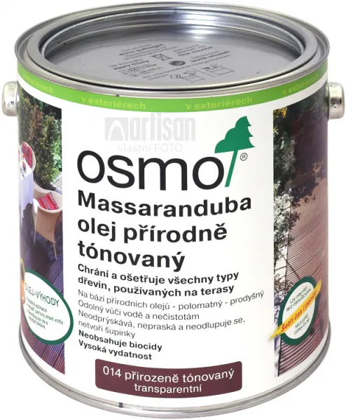 Osmo Terasový olej na MASSARANDUBA - prírodný 2,5 l 14 - prírodný