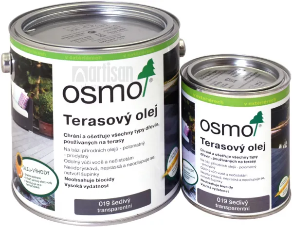 OSMO Terasový olej 0.75 l Sivý 019