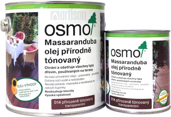 Osmo Terasový olej na MASSARANDUBA - prírodný 2,5 l 14 - prírodný