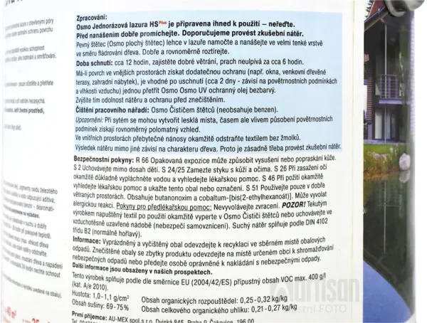 OSMO Jednorázová lazúra HS 2.5 l Dub 9241