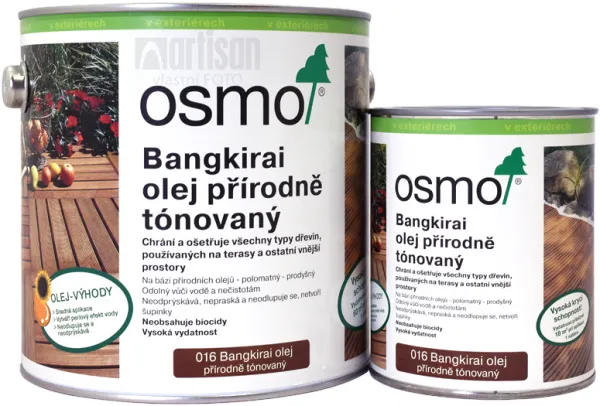 Osmo Terasový olej na BANGKIRAI - tmavý 0,75 l 16 - tmavý