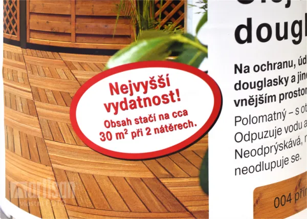 Osmo Terasový olej na DOUGLASIE - prírodný 2,5 l 4 - prírodný