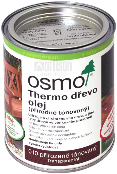 Osmo Terasový olej na THERMO DREVO - prírodný 0,75 l 10 - prírodný