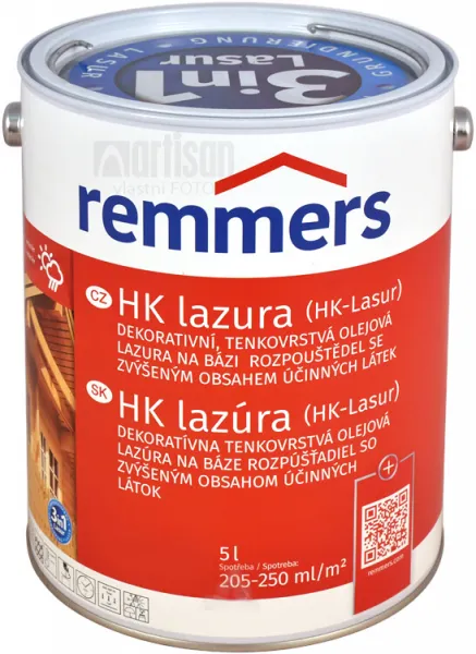 REMMERS HK LASUR - Tenkovrstvá olejová lazúra REM - eiche hell 5 L
