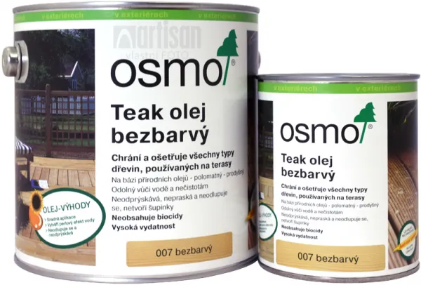 Osmo Terasový olej na TÍK - prírodný 2,5 l 7 - prírodný