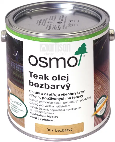 Osmo Terasový olej na TÍK - prírodný 2,5 l 7 - prírodný