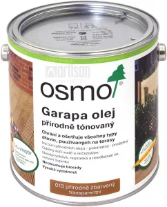 Osmo Terasový olej na GARAPA - prírodný 2,5 l 13 - prírodný